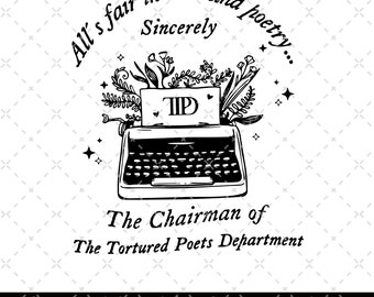 The Tortured Poets Department Digital File, TSwift New Album TTPD Merch, Swiftie TTPD Gift, TTPD Png Floral Book Stack Png, Gift for Fan Era