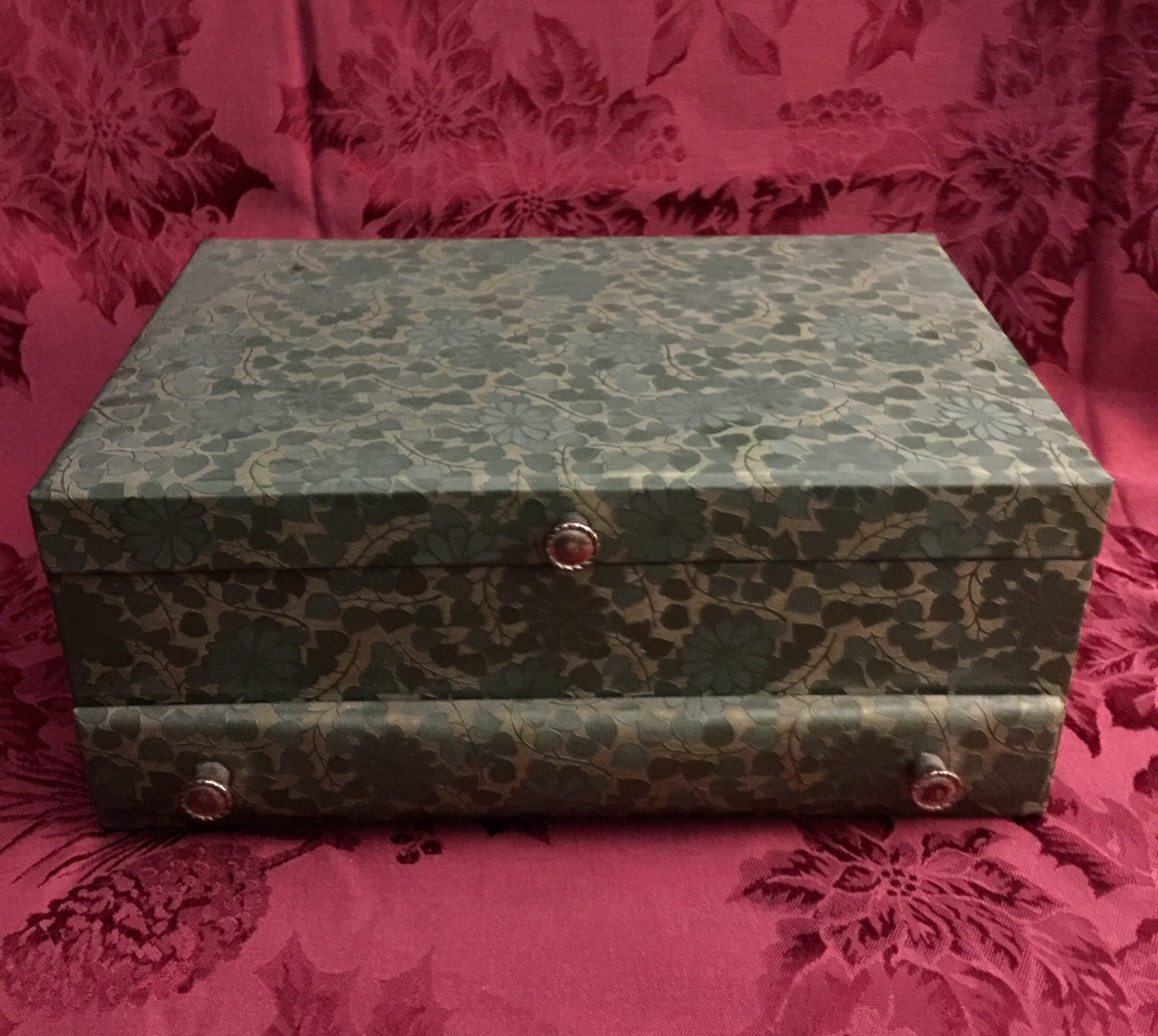 Vintage 1960s Lady Buxton Jewelry Box Tiered Green Etsy