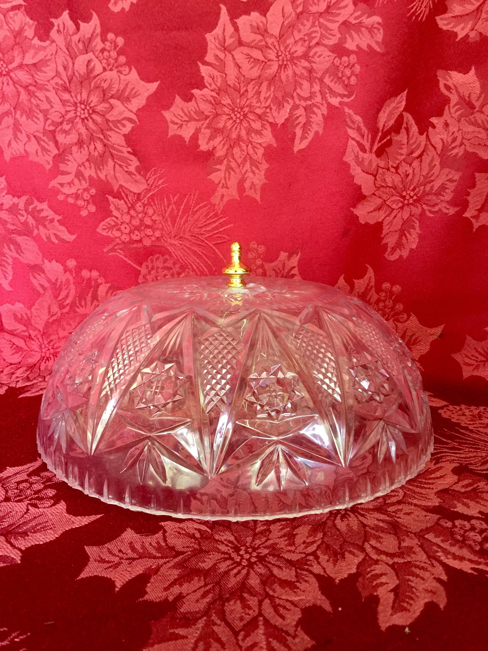 Vintage 1970s Lucite Lamp Shade Crystal like Appearance Etsy