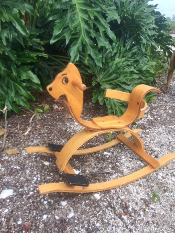 mid century rocking horse