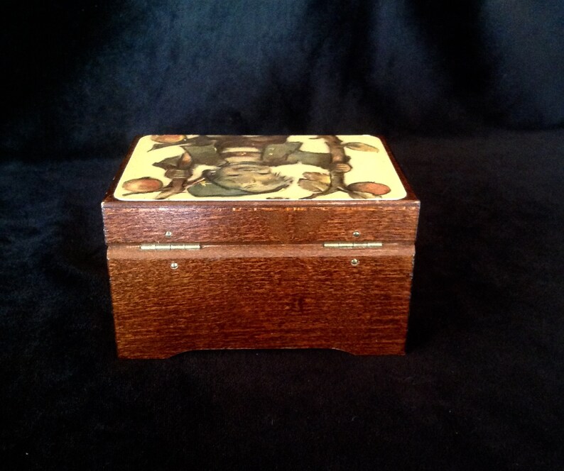 Vintage Wooden reuge Little Music Box Swiss Etsy