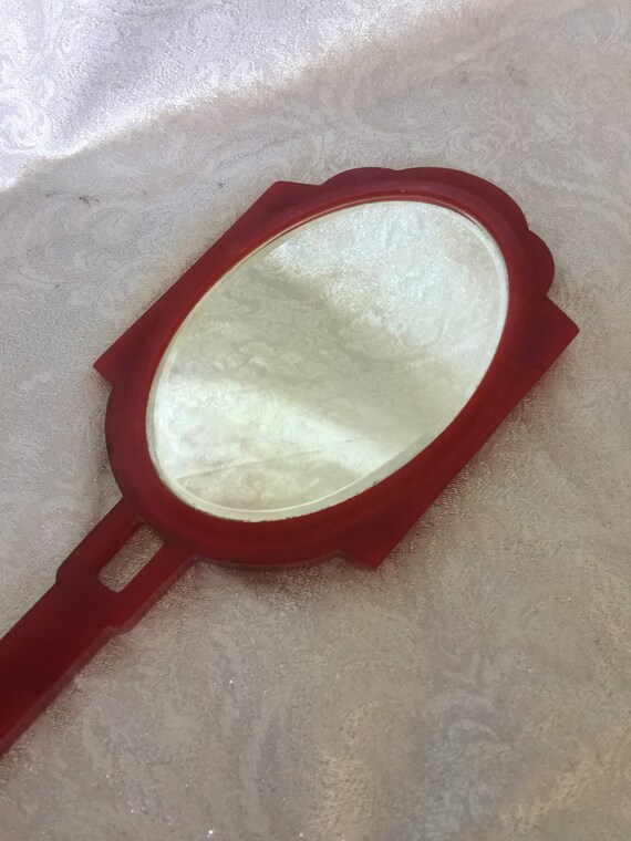 Vintage Bakelite Hand Mirror