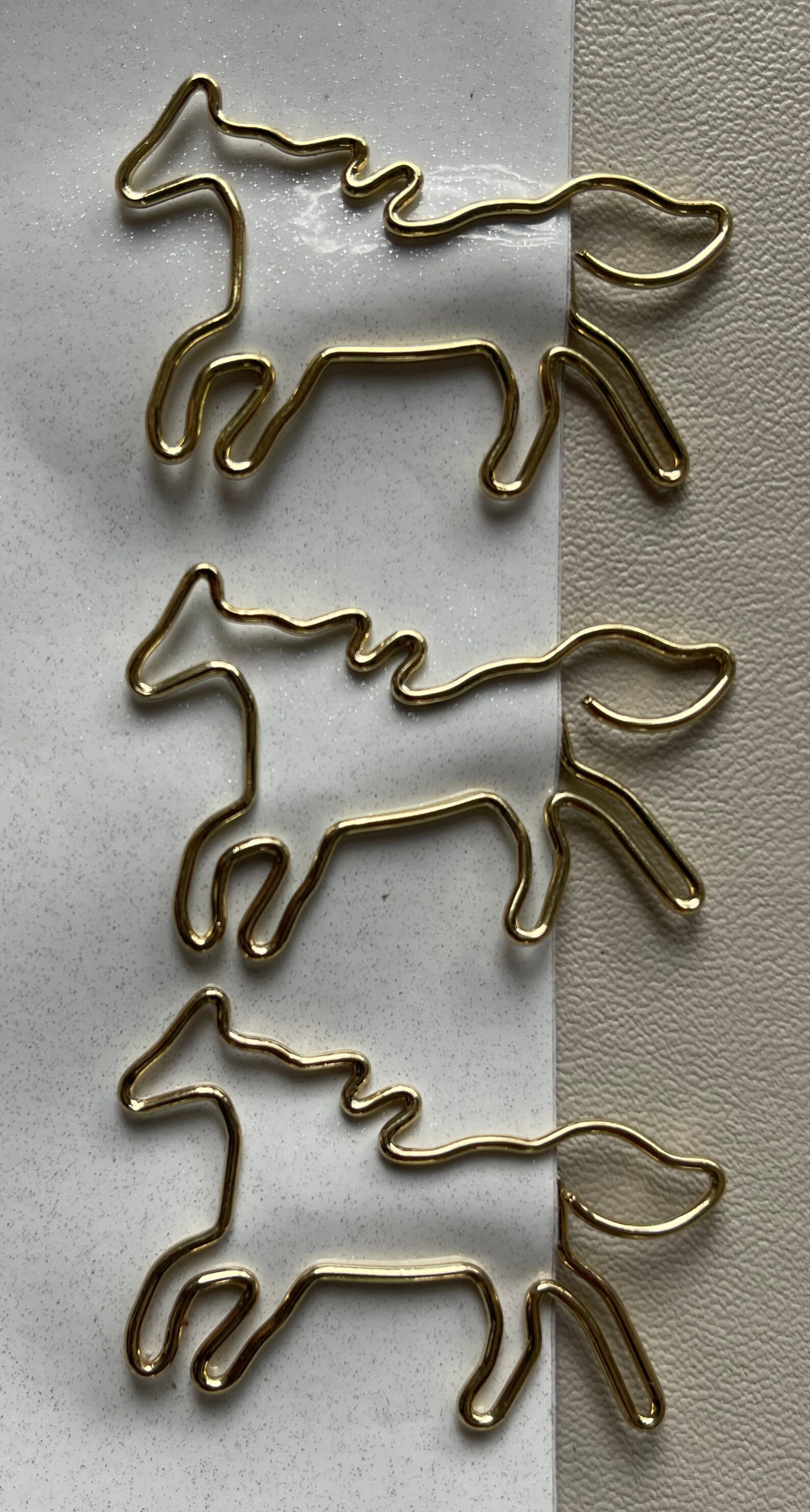 Horse Paper Clips Gold Super Cute Pony Paper Clips Etsy