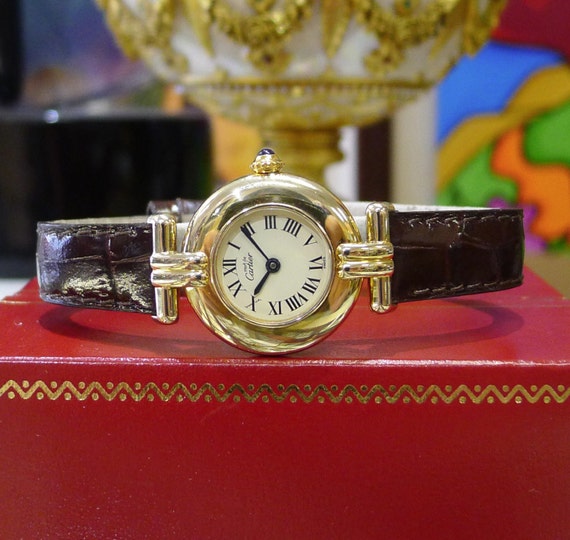 must de cartier vermeil ladies watch