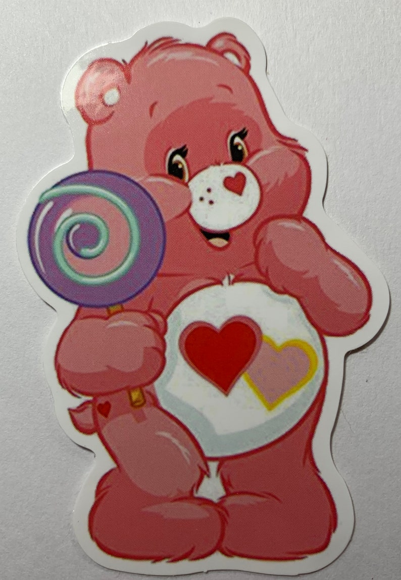 Care Bears Love-a-lot bear. Sticker Decal Bumper sticker FREE | Etsy