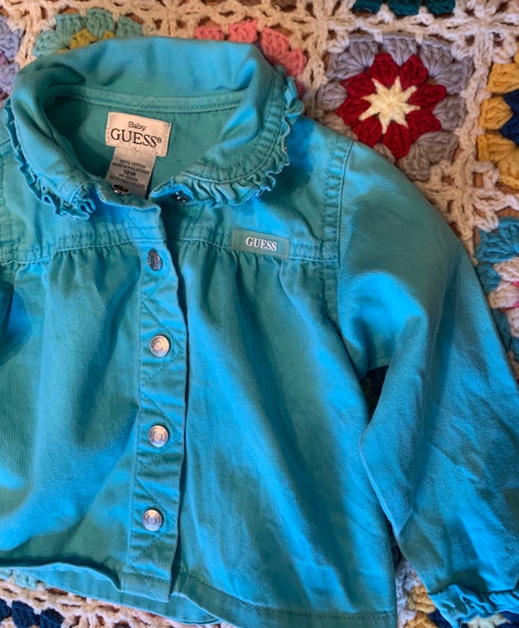 Vintage baby Guess jacket 80s baby clothes vintag… Gem