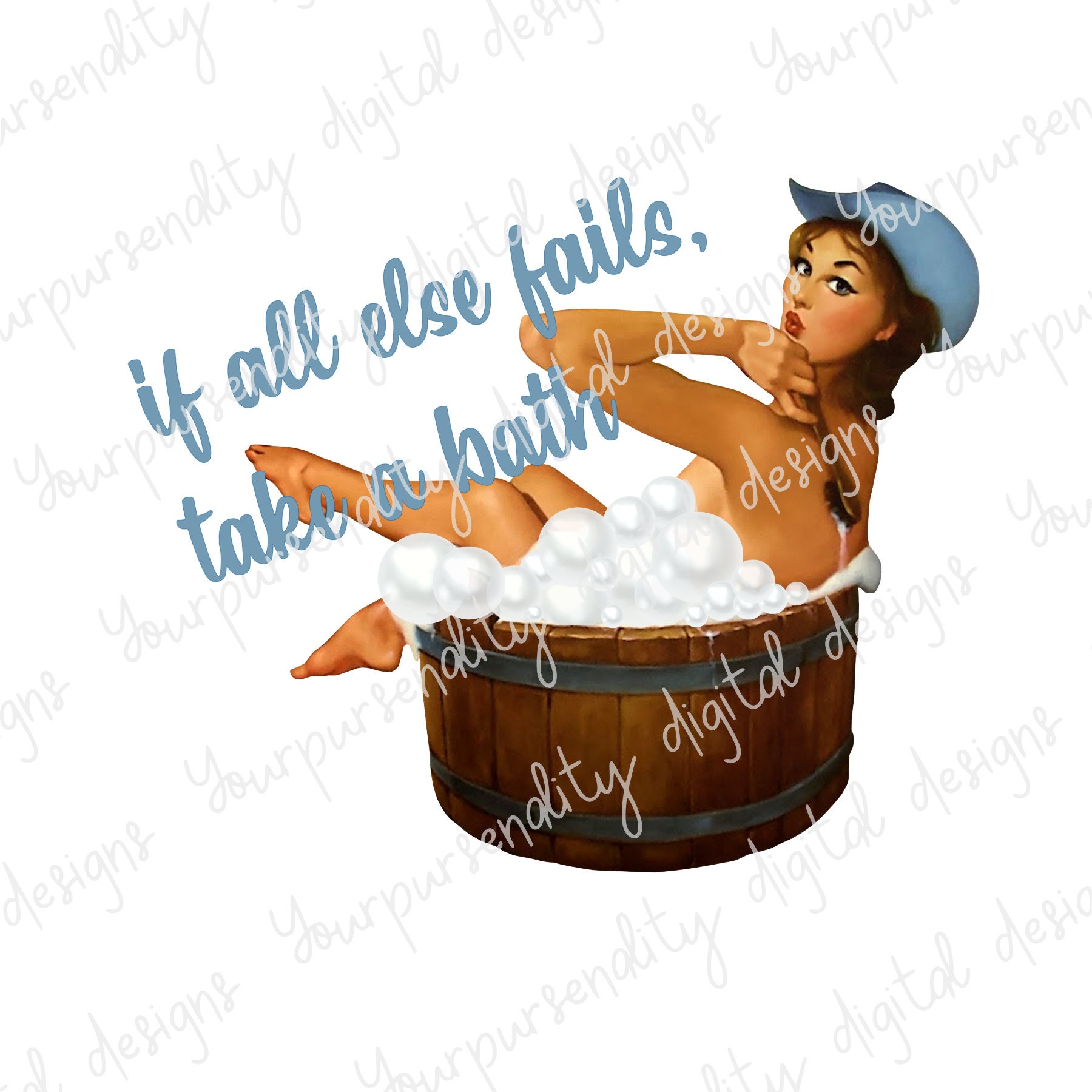 Bath Cowgirl Wood Tub Bubble Bath