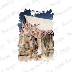 Just a girl who loves peckers, chicken design, chicken mom, sublimation image, transparent PNG design, retro housewife, vintage design