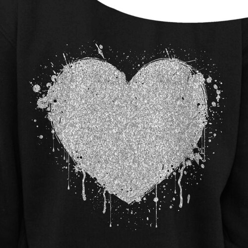 LADIES VALENTINE'S DAY Heart Glitter Slouchy Etsy