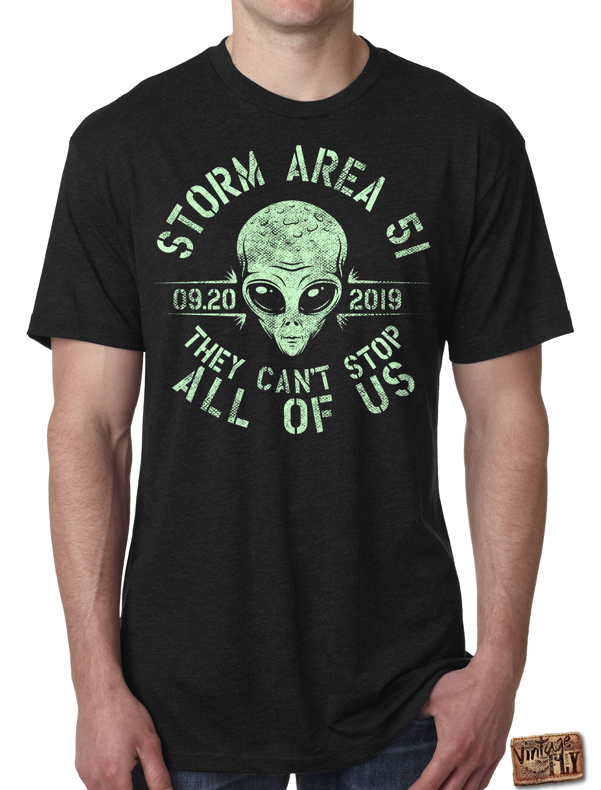 STORM AREA 51 Unisex Tee Shirt - They Cant Stop All of Us - Raid Area ...