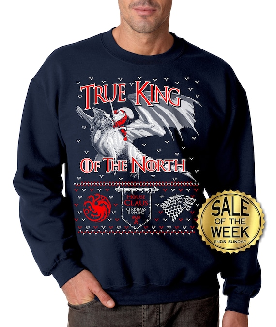 Astronaut in Space Ugly Christmas Sweater Black Crew Neck Sweatshirt
