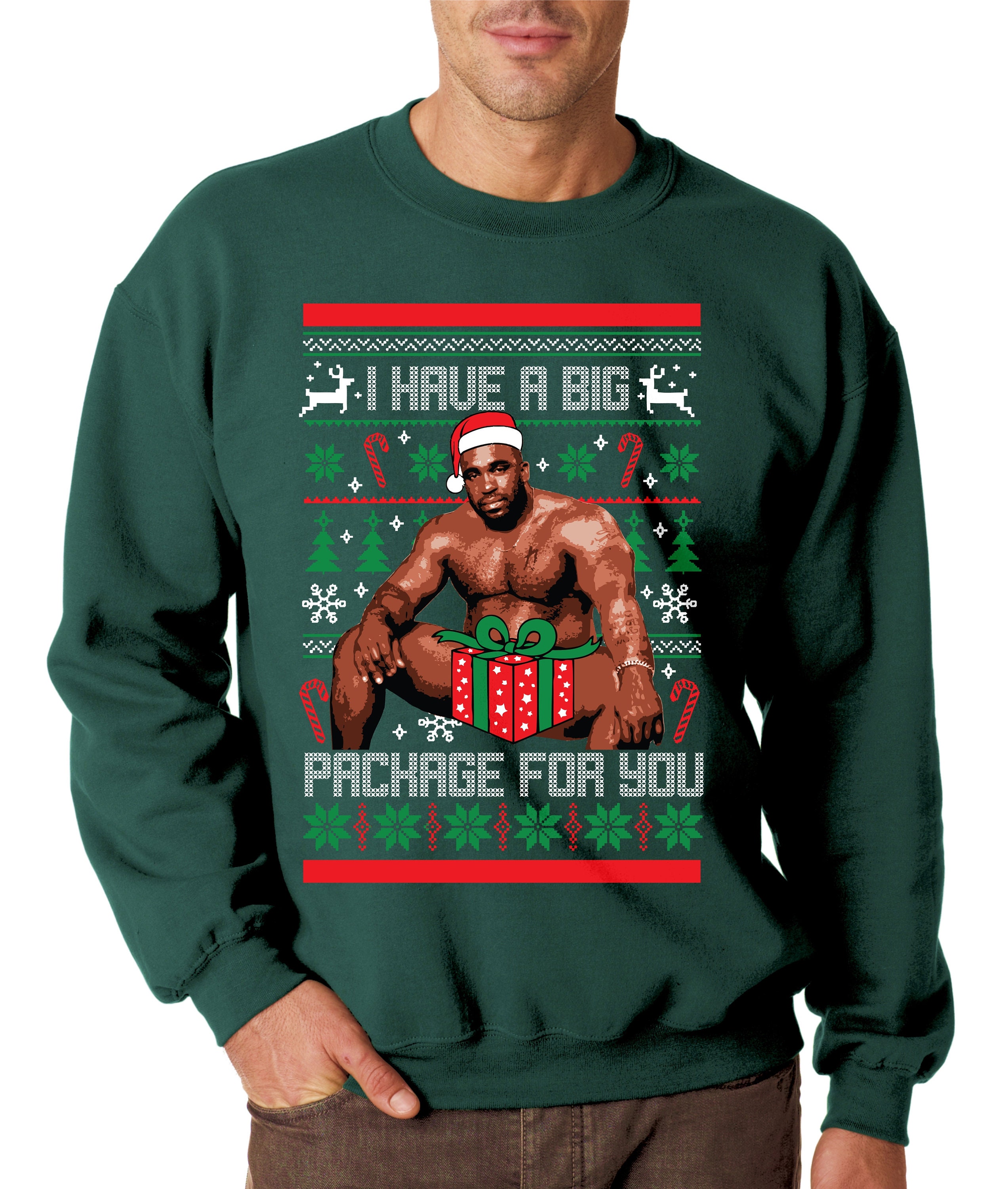 BARRY WOOD Sitting on a Bed - Meme Christmas Sweater - Christmas Jumper ...
