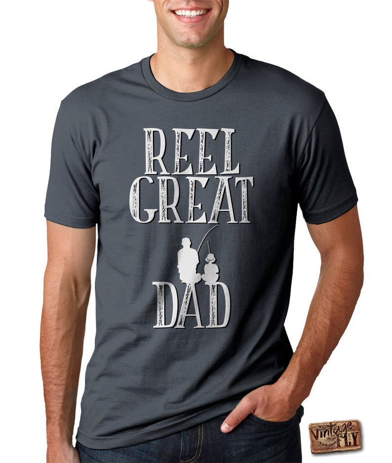FATHERS DAY Reel Great Dad Father and Son Fishing Shirt | Etsy
