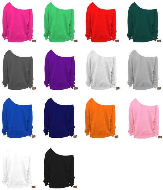 Slouchy off 2025 the shoulder sweatshirt