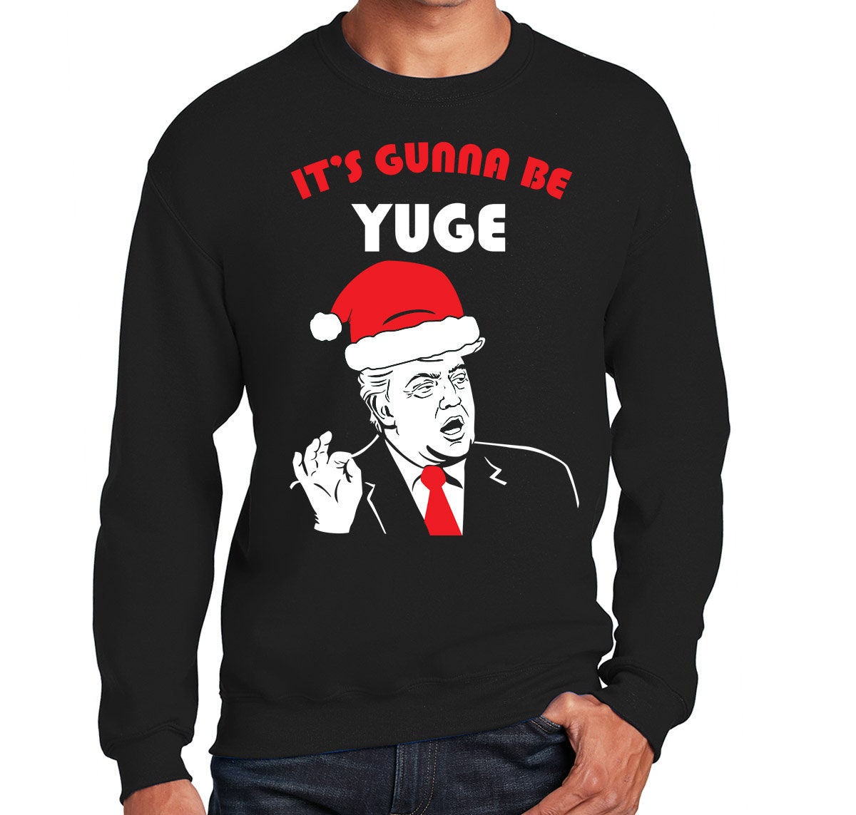 DONALD TRUMP Ugly Christmas Sweater 