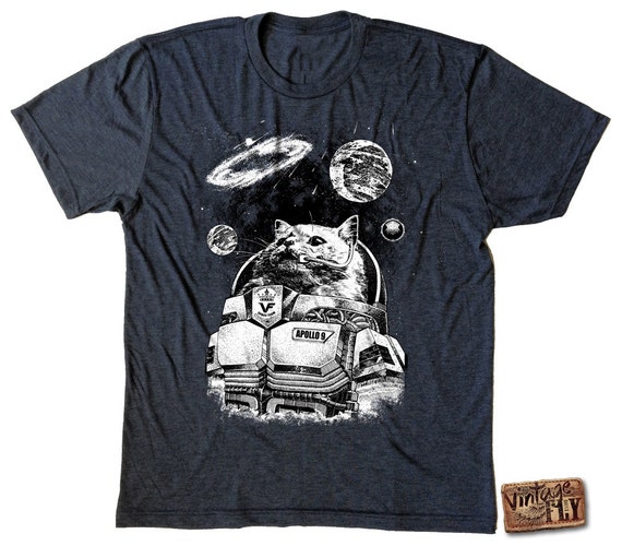 T-shirt Funny Space Astronaut Cat – Pour Hommes, Femmes, Enfants – Personnalisable
