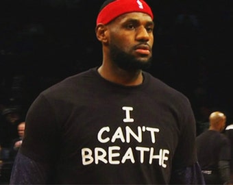 I CAN'T Breathe Tshirt George Floyd Protest Unisex Tee Available in Black & Charcoal in Small,  med, large, xlarge, XXl, XXXl, XXXXl, 5Xl