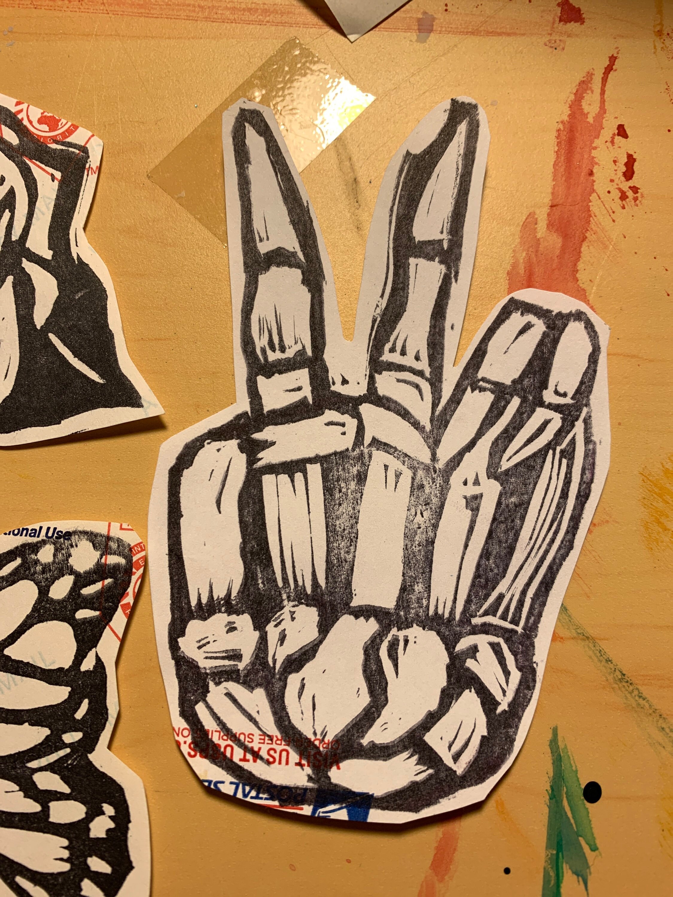 Block Print Sticker Pack - Etsy
