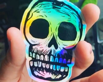 Holographic Skeleton Sticker