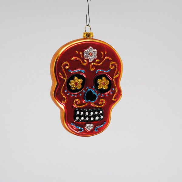 Red Day of the Dead Sugar Skull