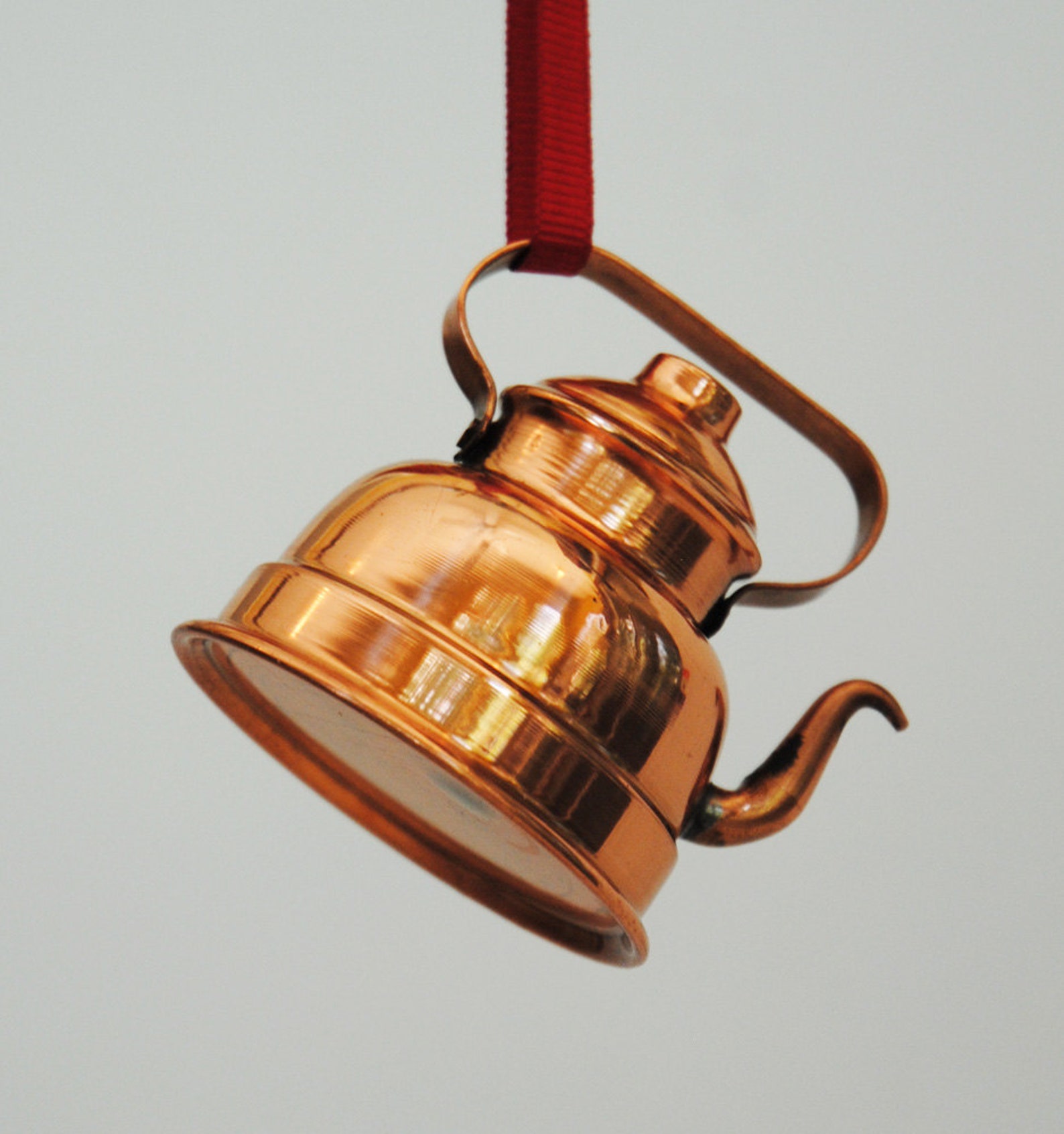 Copper Tea Kettle Ornament Etsy