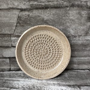 Pottery garlic grater, garlic grater, ceramic garlic grater, ginger grater, parmesan grater, nutmeg grater, pepper grater made in NC