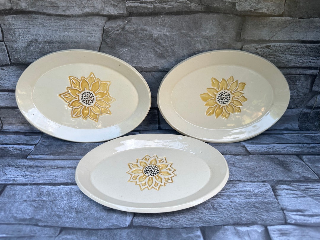 Sunflower Dish Sunflower Ring Dish Jewelry Dish Trinket Etsy