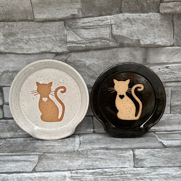Cat Spoon Rest Etsy