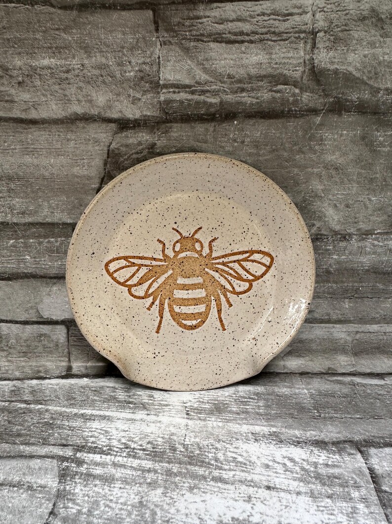 Bee Spoon Rest, Bumblebee Spoon Rest, White Bee Spoon Rest, Black Bee ...
