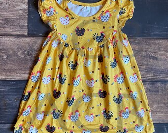 etsy yellow dress