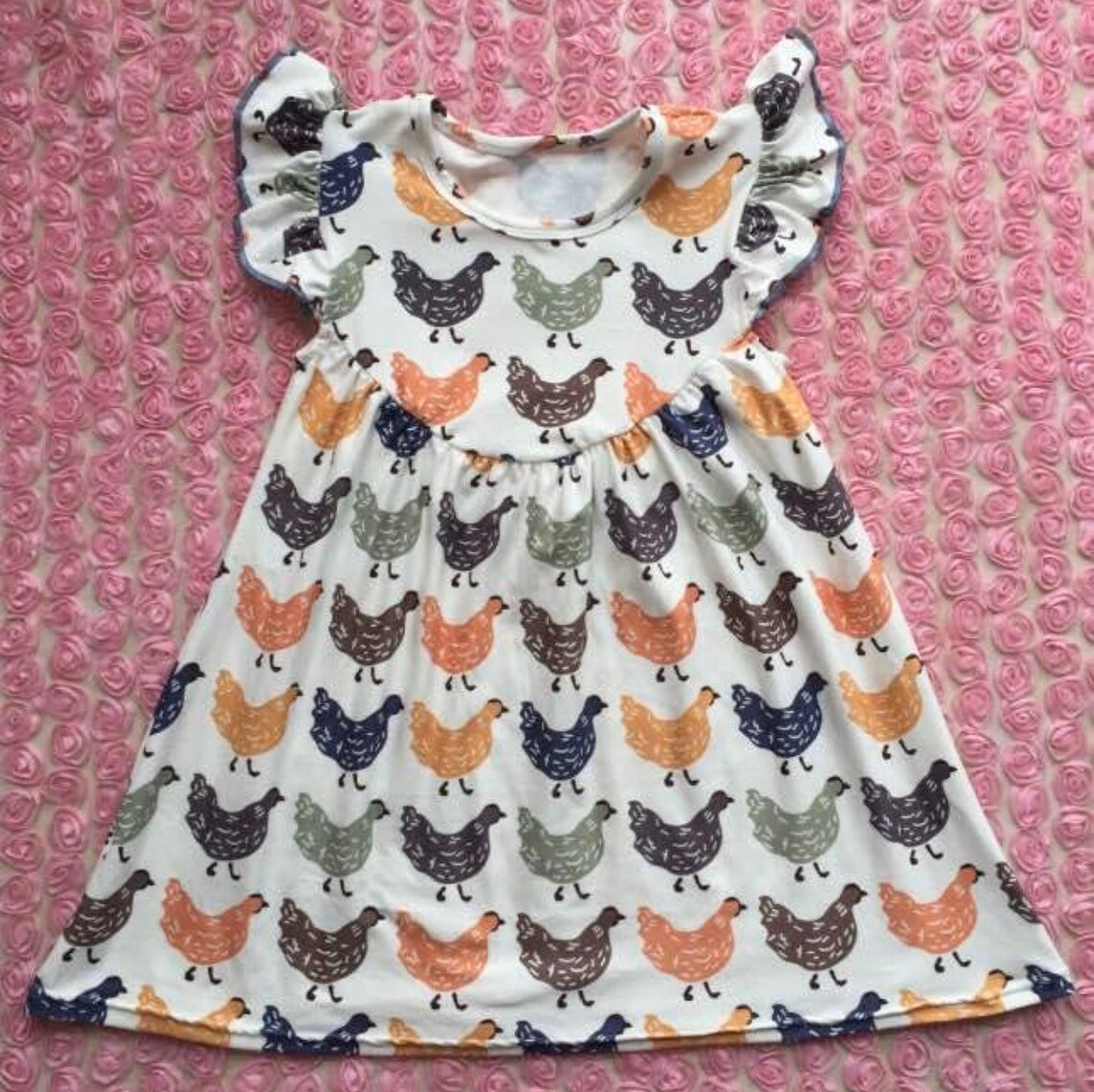 Chicken Print Dress Etsy