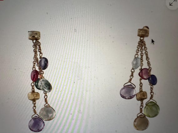 Marco Bicego:  Paradise 18K Multicolor Tourmaline Earrings