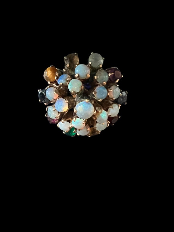 Reserved for Karen. 14K Princess Opal/Multi-Stone… - image 8