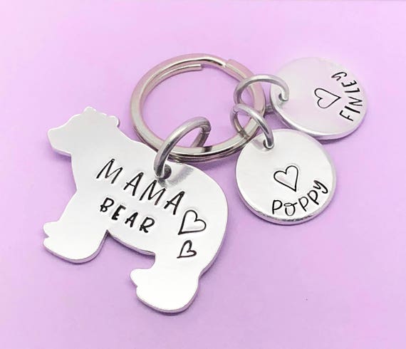 mummy bear keyring