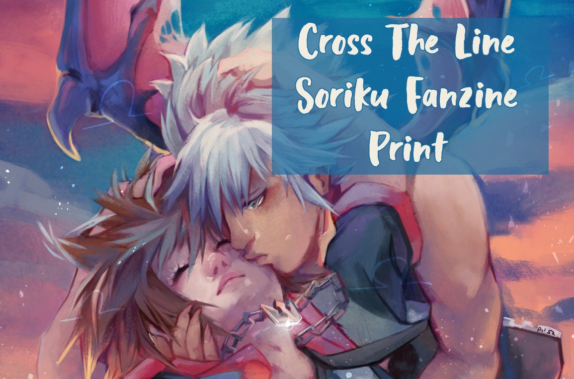 Cross The Line A Soriku Zine Print Etsy