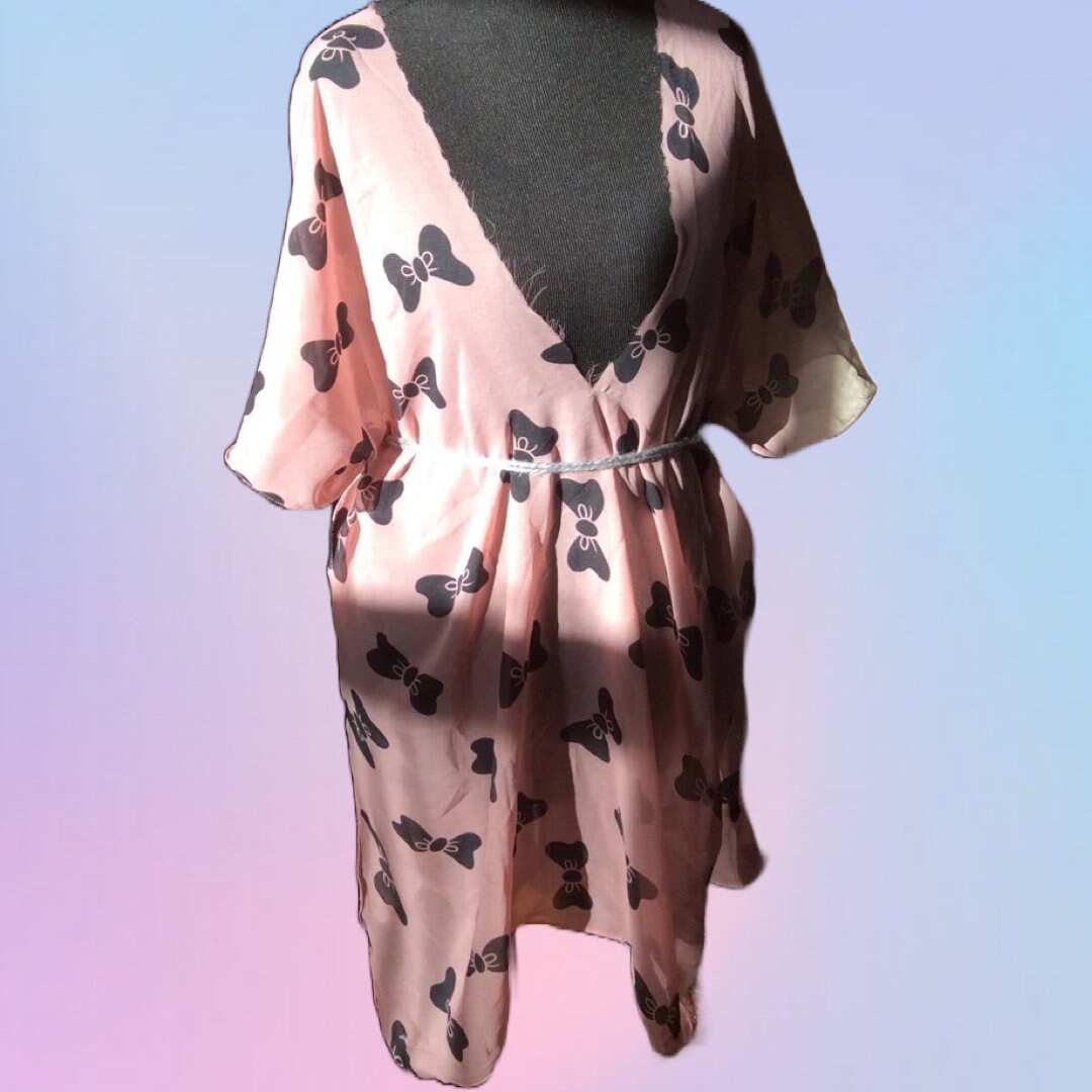 Hand Made New SAFAA Gorean Kajira Peach Butterfly Bows Sheer Etsy