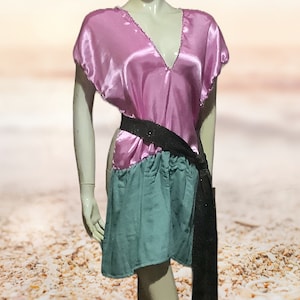 New MYTHAE Gorean Kajira Pink und Grün Ta-Teera Lust Sklaven Outfit Gr. 4-12 Free UK P/P