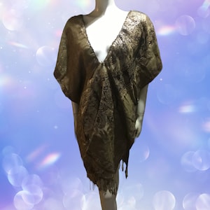 Handgefertigtes neues JULINITA Gorean Braun und Bronze Kajira Tunika Kleid Vergnügen Sklaven Outfit Größe 10-12-14-16-18 Kostenlose UK P/P