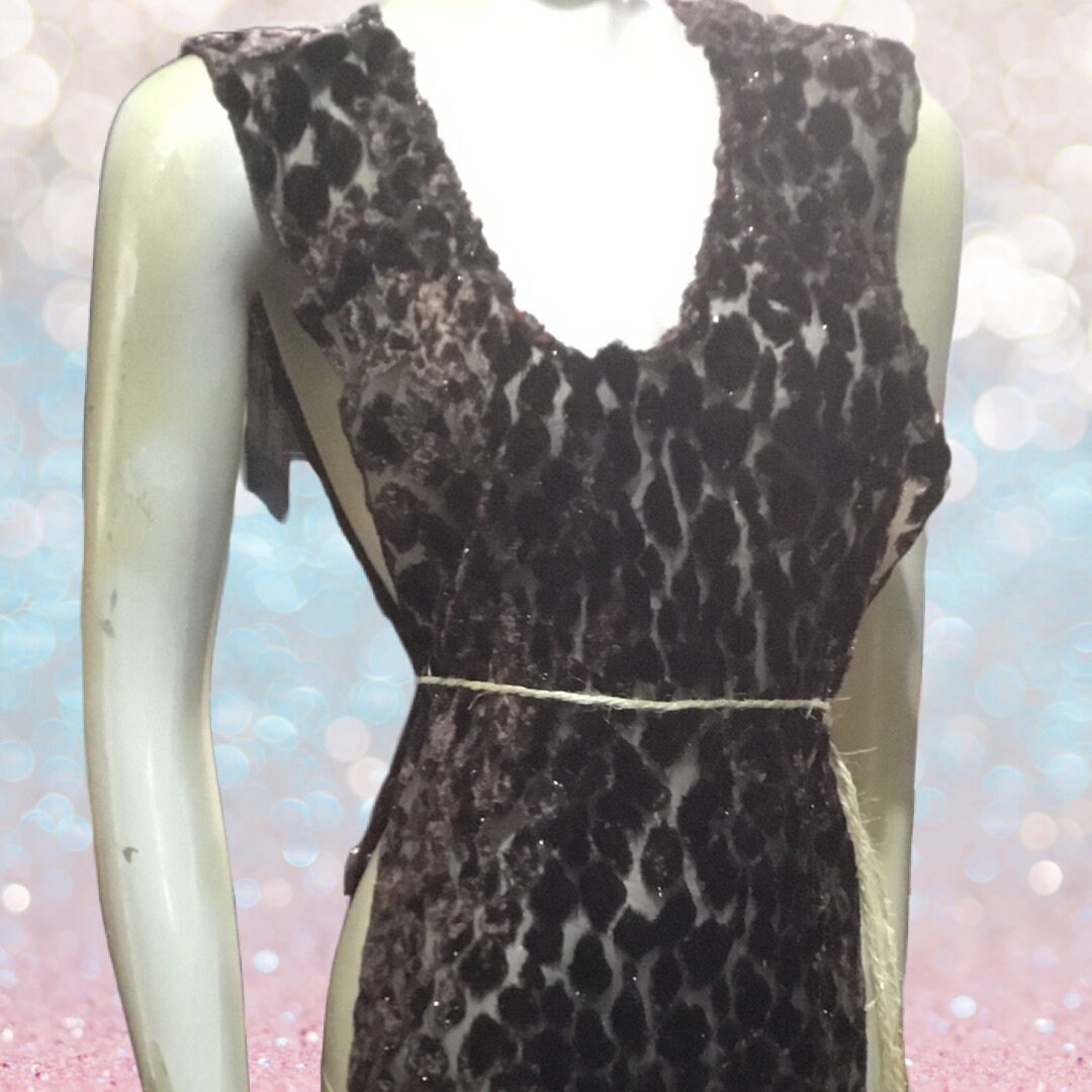 Gorean Texture For Rlc Hand Made New GEOLLIE Gorean Brown Velvet Texture Sheer Ta-teera Kajira ...