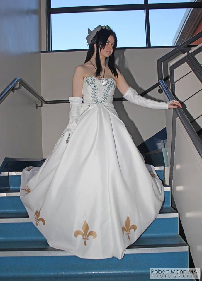 Hand Made Garnet Til Alexandros XVII Coronation Dress FFIX