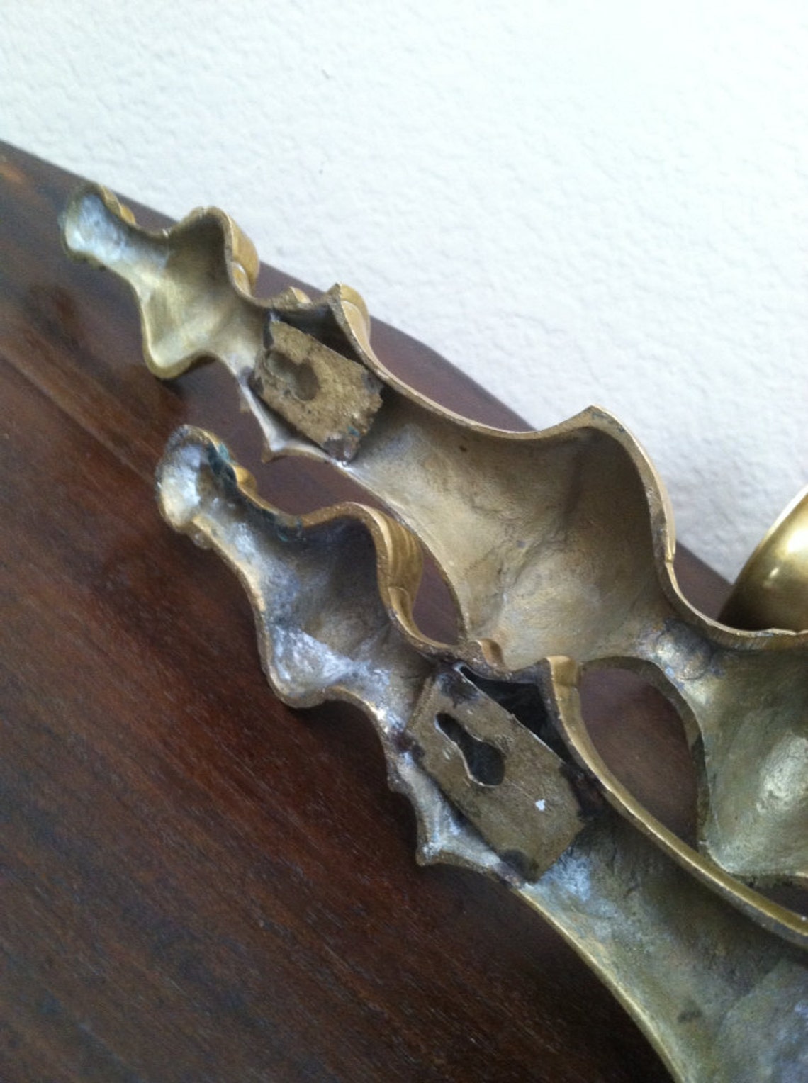 Vintage Brass Wall Candle Holders - Etsy