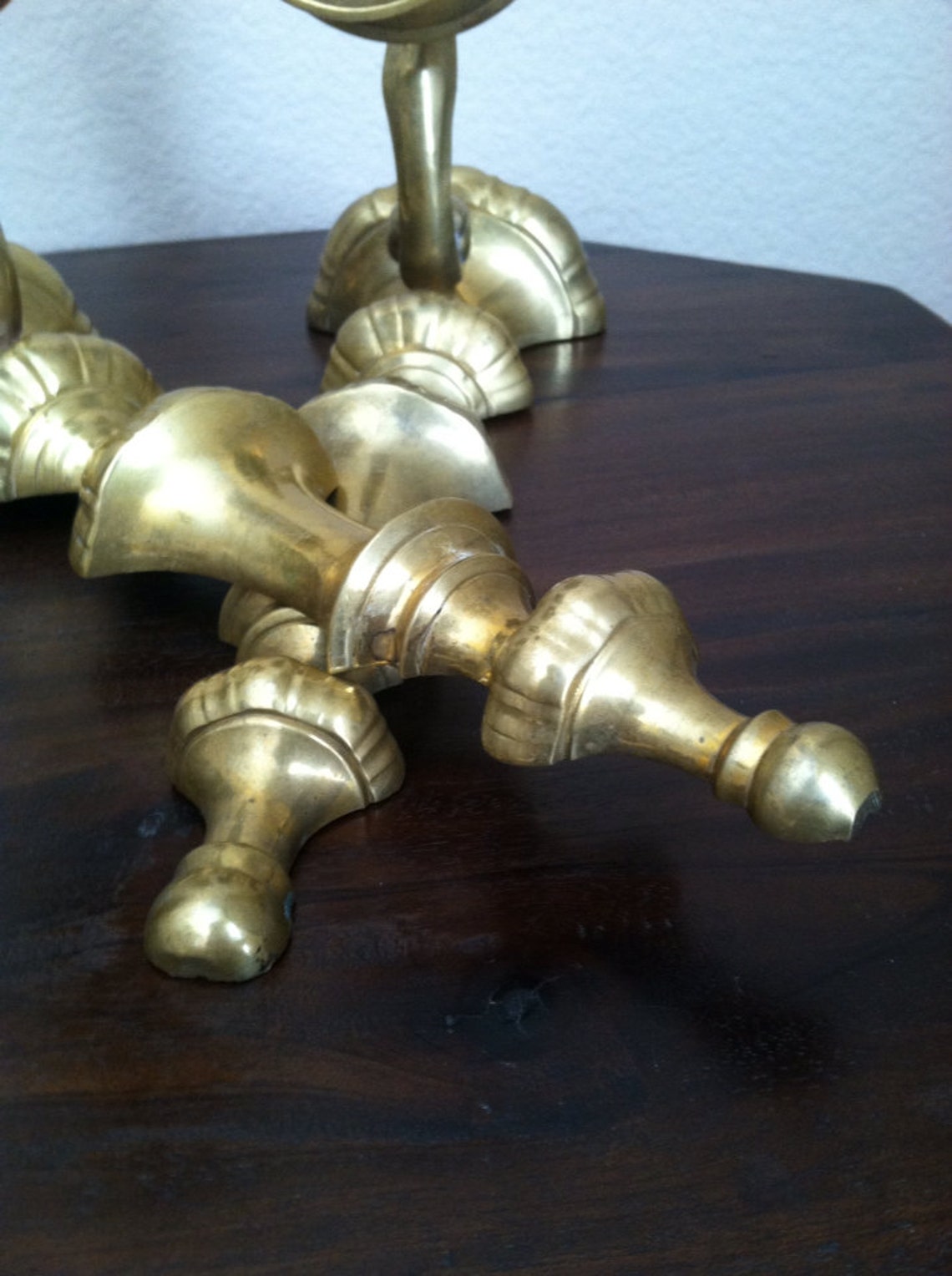 Vintage Brass Wall Candle Holders - Etsy