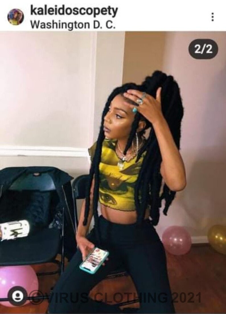 Eyes Mesh Crop Top Yellow Etsy