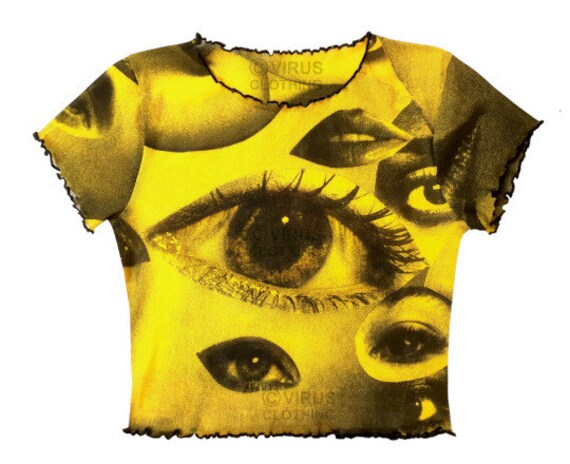 Yellow mesh shirt Clearance