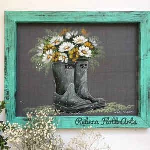 Lets enjoy the little things, gray rain boots!