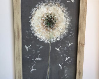 Long dandelion, farmhouse decor,To me, wild flowers teach us many lessons. One of which is that beauty grows in many soils.