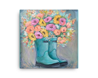 Happy Boots by Rebeca Flott Arts