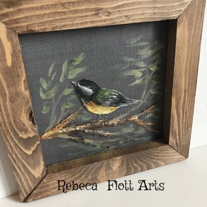 A bird doesn't sing because it has an answer, it sings because it has a song.'Maya Angelou, handmade, hand painted, bird, wall art