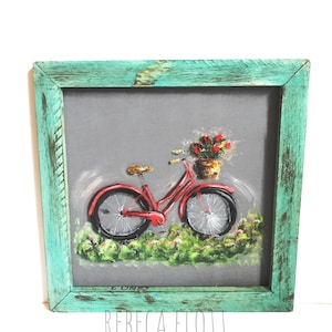 Simple Vintage Bike, custom your favorite colors 16x16