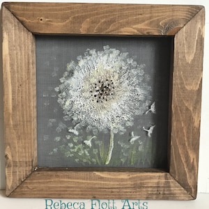 Petite Dandelion, handmade, rustic, vintage